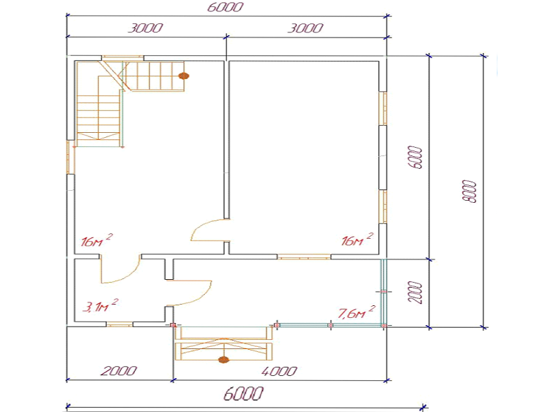 план этажа дома