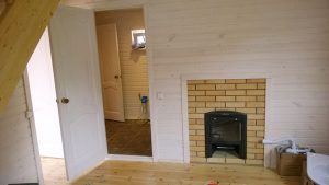 интерьер банного домика