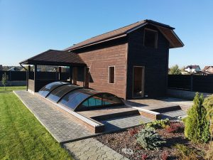 Жилая баня с бассейном строим