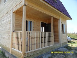 Жилая баня из бруса