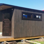 мобильная баня с крыльцом