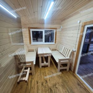 внутри готовой бани