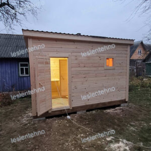 готовая маленькая баня для дачи