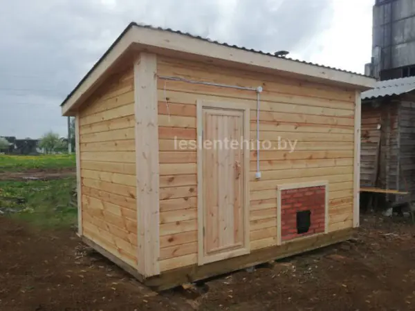 готовая баня из клееного профилированного бруса
